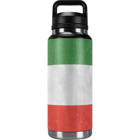 Italy Flag Distressed YETI Rambler 36oz Bottle Skin